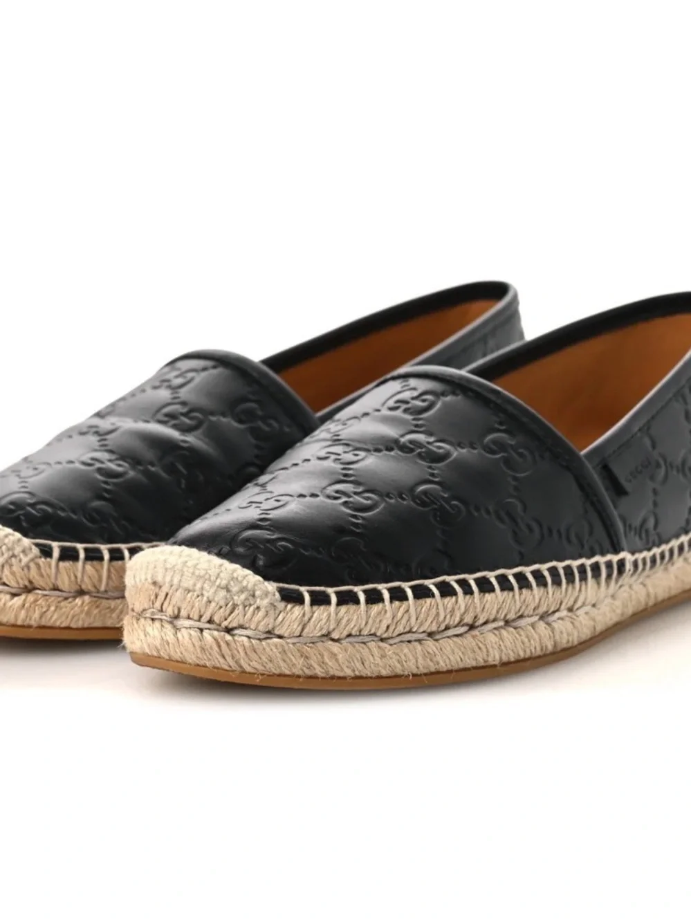 Gucci Microguccissima Black Leather Espadrilles Original packaging size 5